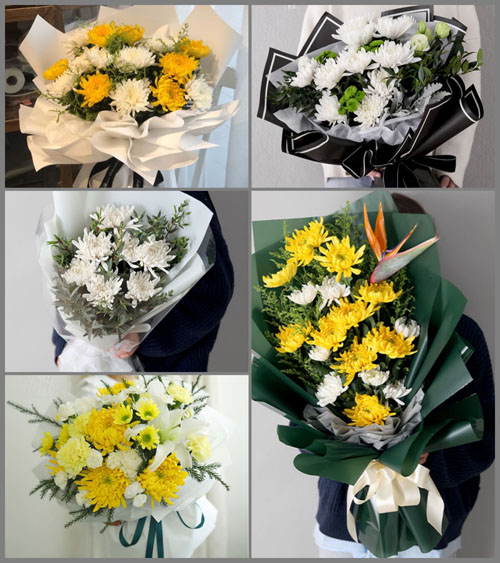 四川达州万源市石窝乡白事花束代送